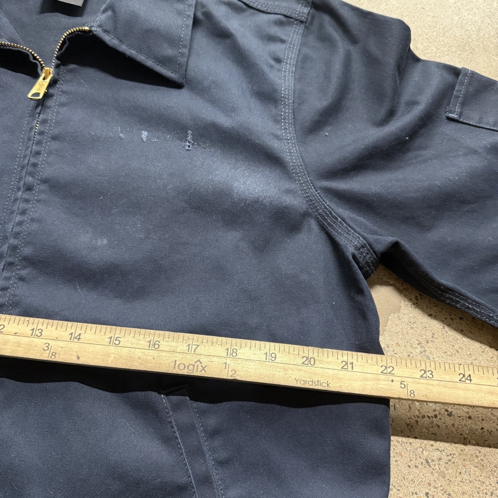 Dickies Insulated Eisenhower Front Zip Jacket – Blue, Size L