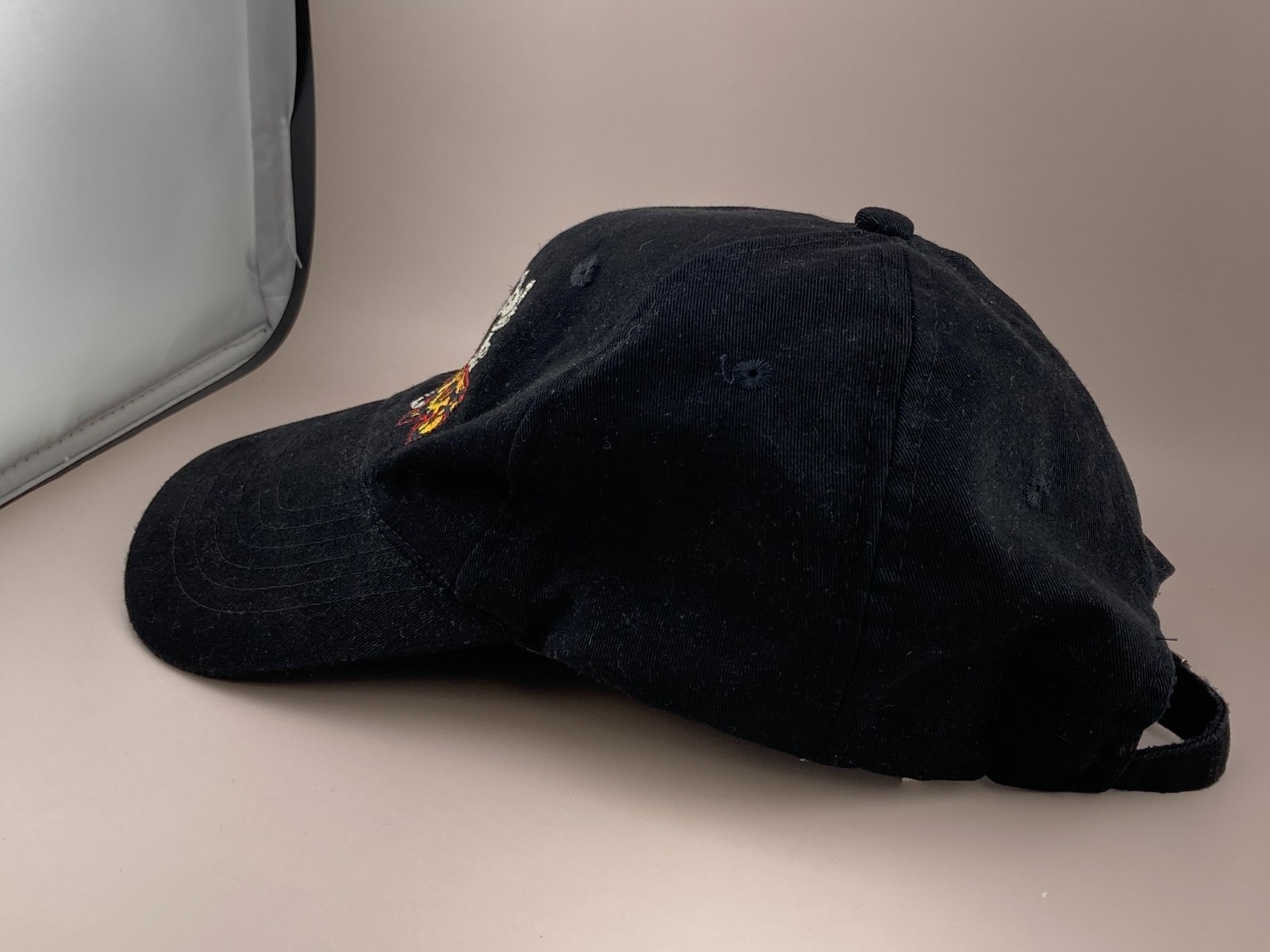 Vtg Battle Bots Battlebots TV Show Black Strapback Cotton Hat Cap Y2k KC Caps