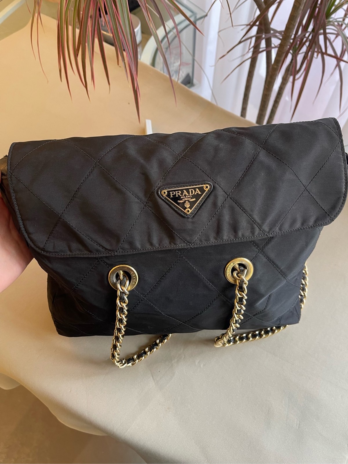 Prada Pre-Owned Authentic Luxury Handbag Black 1BG529_2AOS_F0008_V_COO