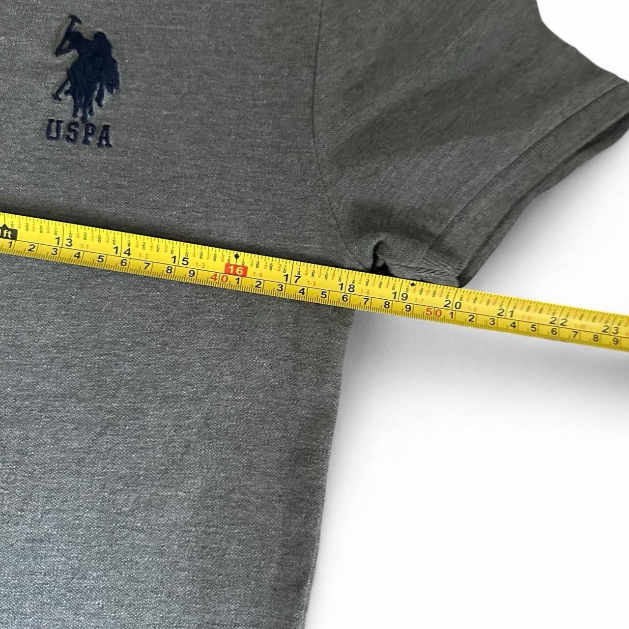 Vintage U.S. Polo Assn. Men’s S Gray Cotton Polo Shirt Embroidered Logo
