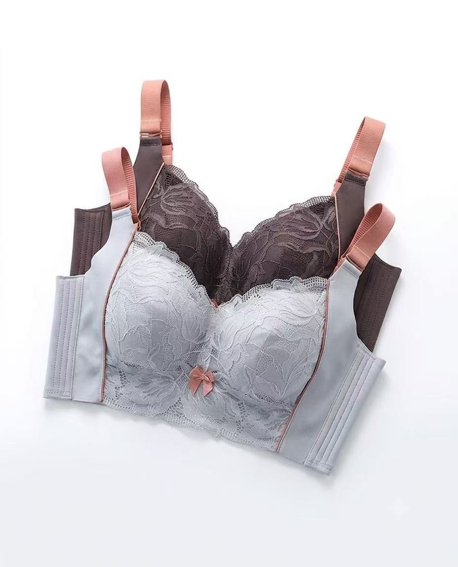 Full Coverage Plus-Size Wireless Minimizer Bra – Thin Cup, Side Support & Lift