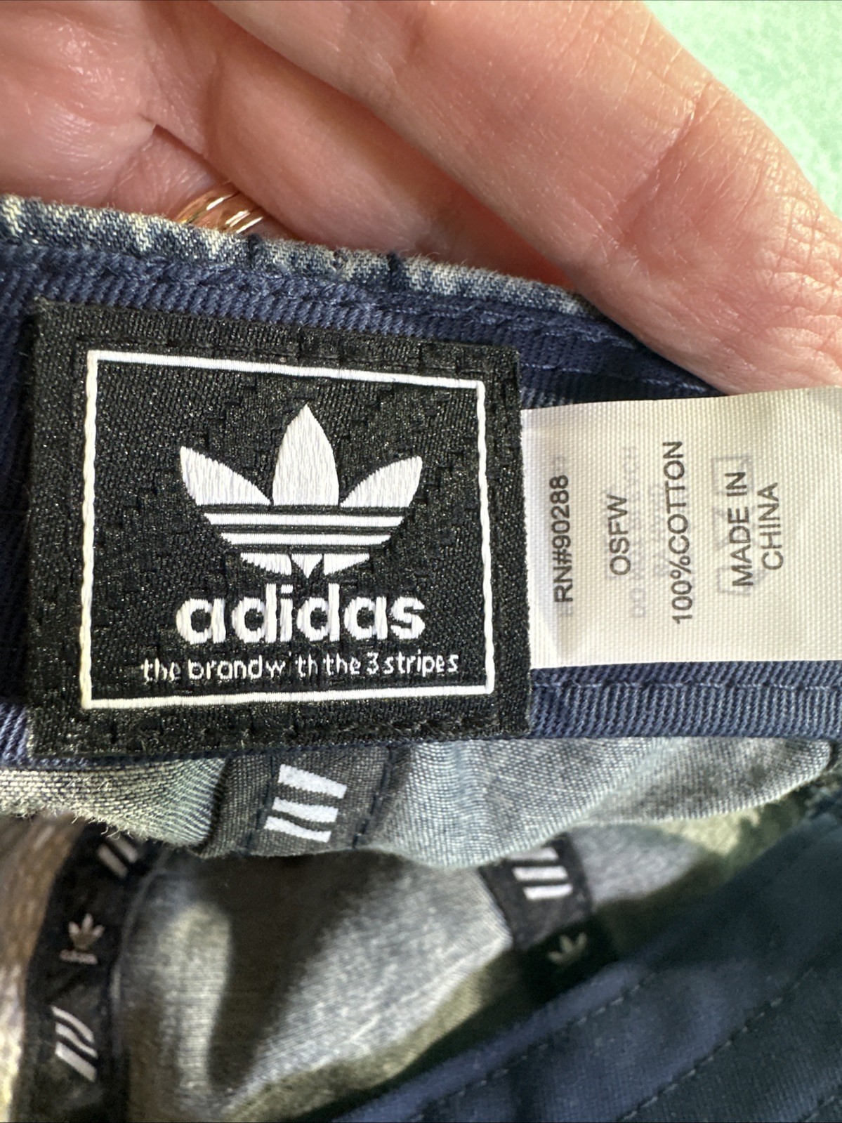 Adidas Blue Denim Stone Washed Adjustable