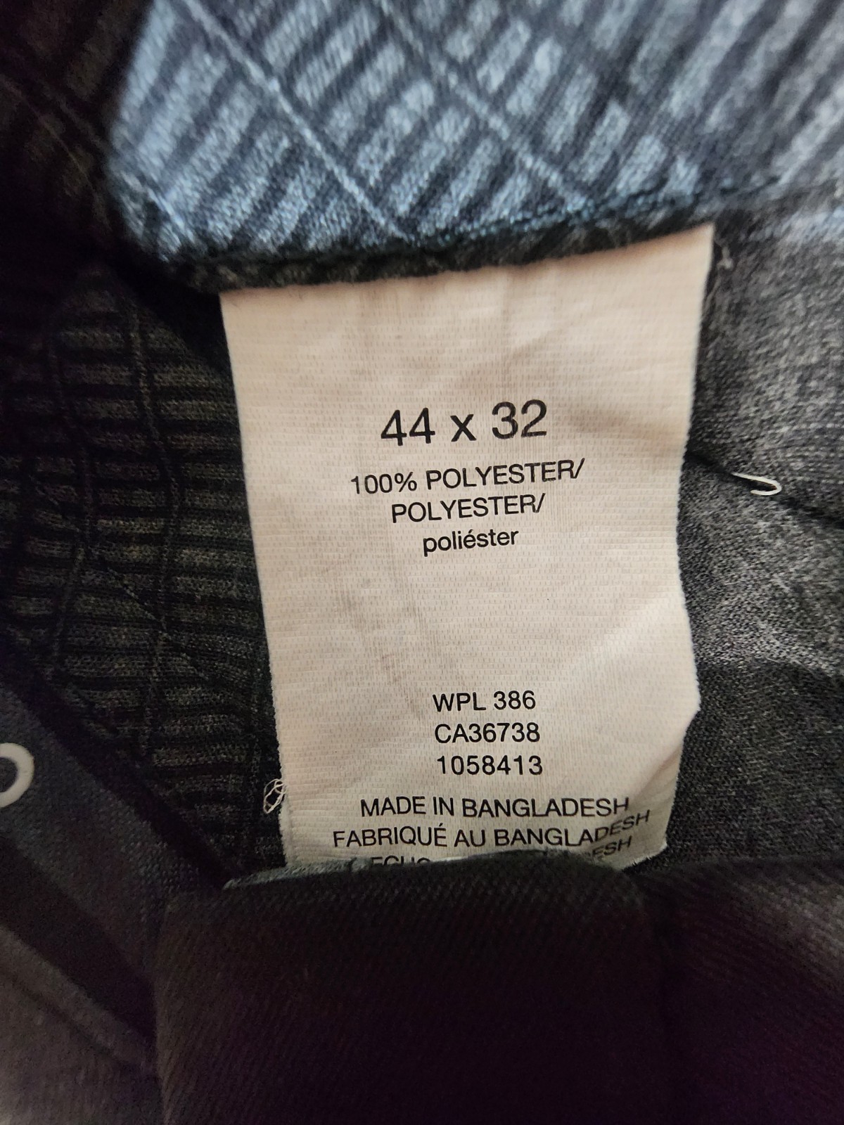 Haggar Men’s Classic Fit Black Flat Front Straight Leg Dress Pants Big & Tall 44
