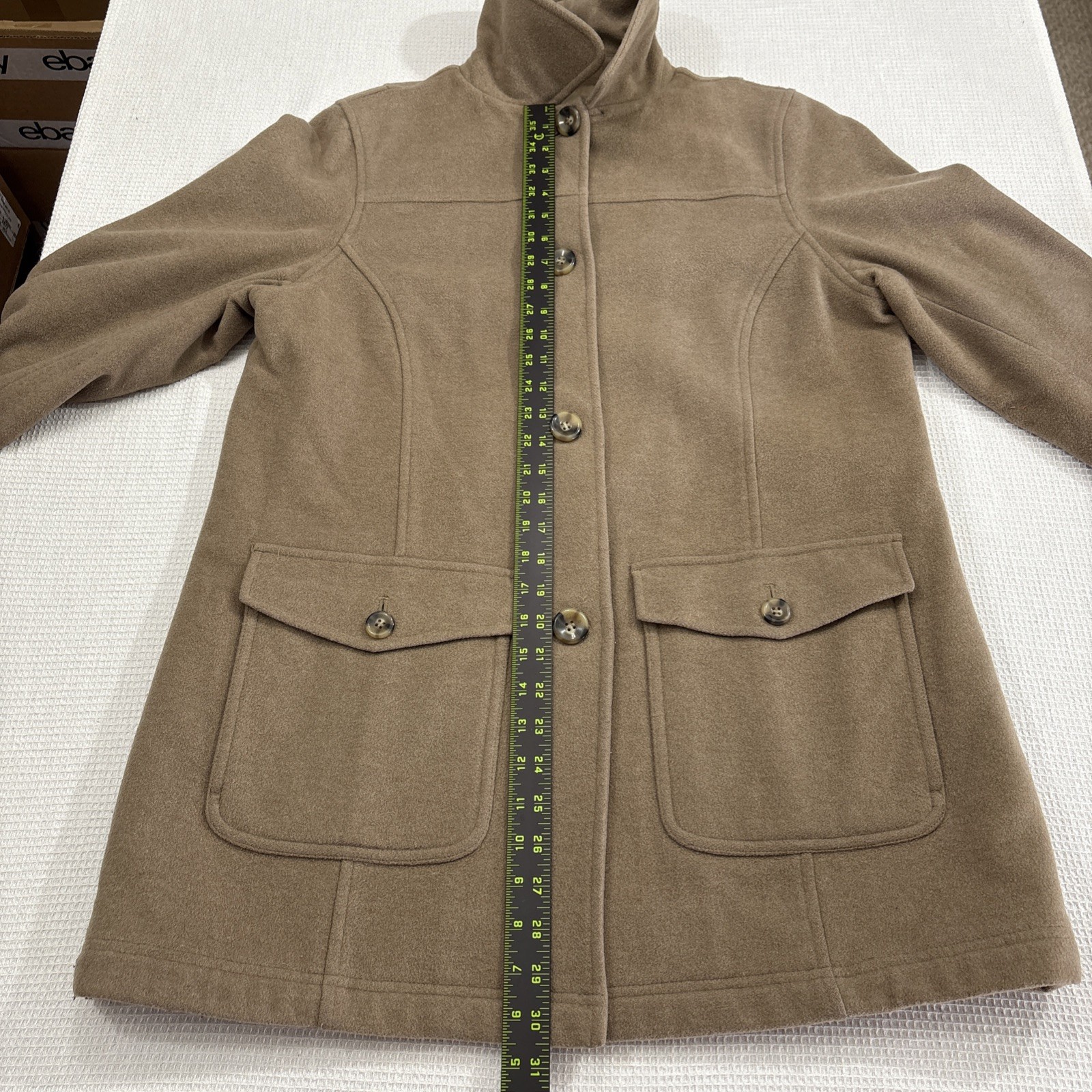 LL Bean Wool Peacoat Jacket Womens L Classic American Old Money Timeless Outdoor