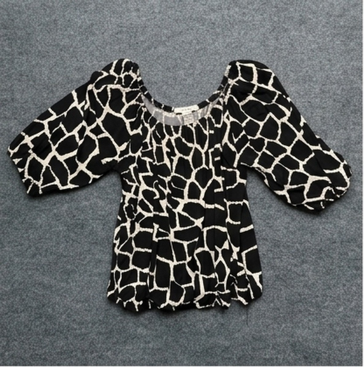 Grace Giraffe Print Square Neck Top