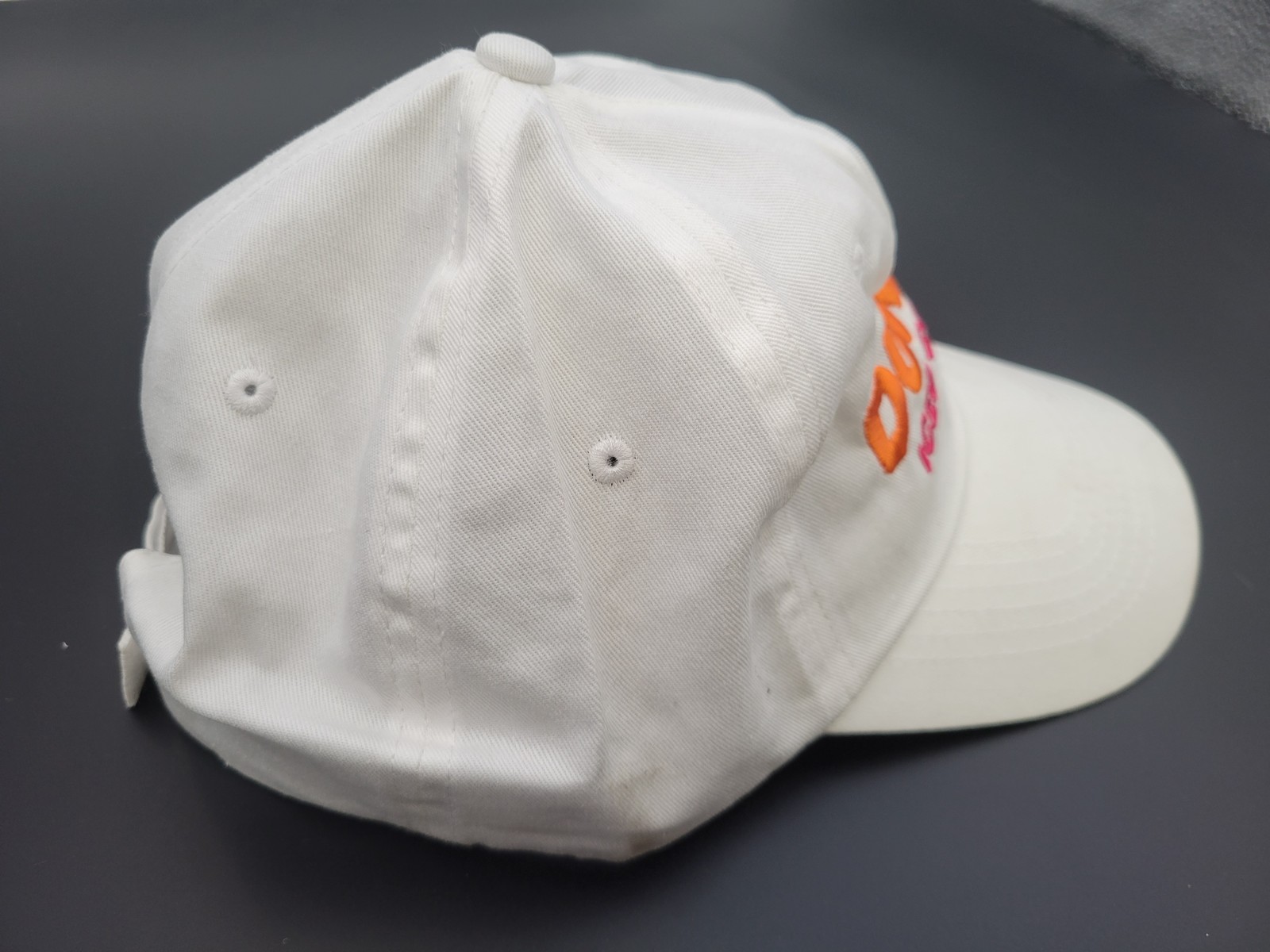 Dunkin Doughnuts AN#96864 White Logo Baseball Cap One Size Fits all Cap