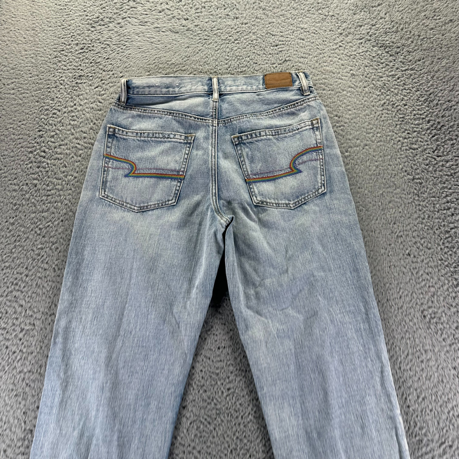 American Eagle Outfitters Jeans Womens 2 Blue Denim Boyfriend Light Wash 90s