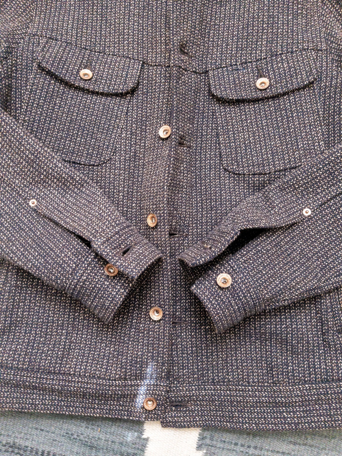 Taylor Stitch Long Haul Jacket Beach Cloth 38 Size Wool Cotton