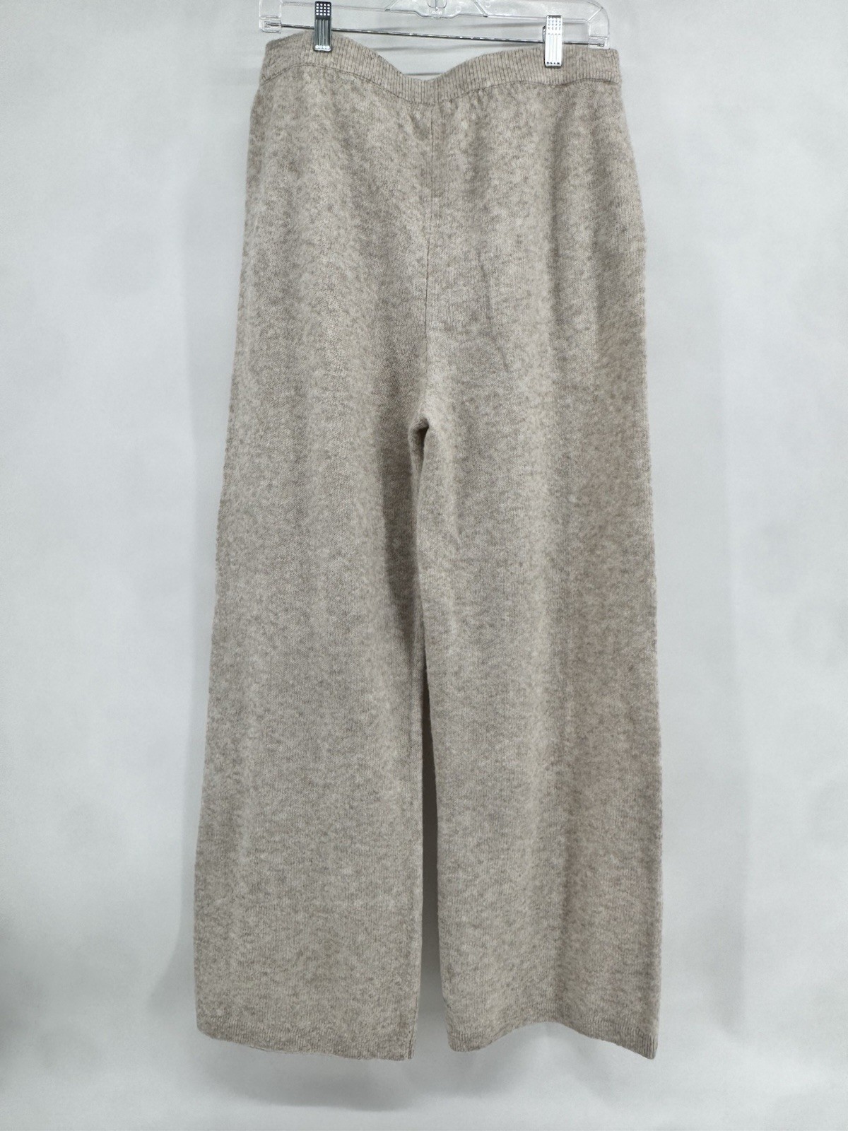 Nordstrom Wide-Leg Knit Pants In Taupe Size Medium