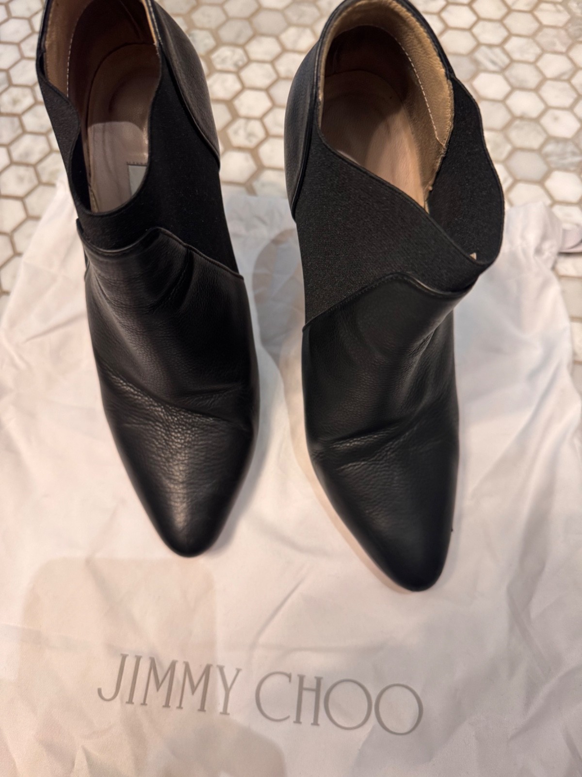 jimmy choo booties 38 (Black)