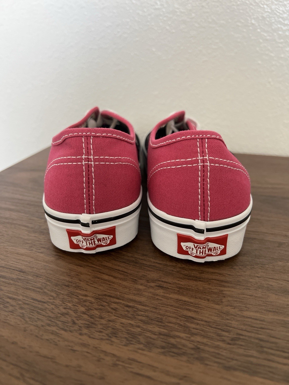 Vans Authentic Pop Raspberry Rose Pink Canvas Skate Sneakers Shoes Size 5 Mens