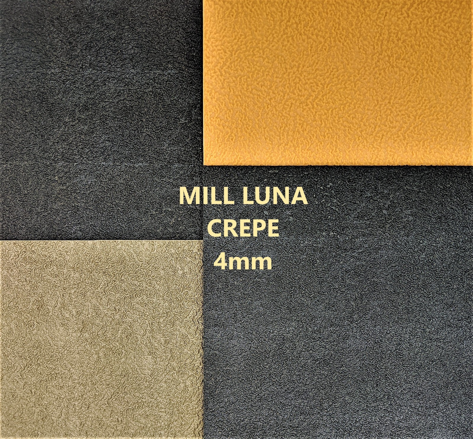 MILL LUNA CREPE Soling Sheet 4mm /10×15″ / Shoe Repair/ Sole Replacement