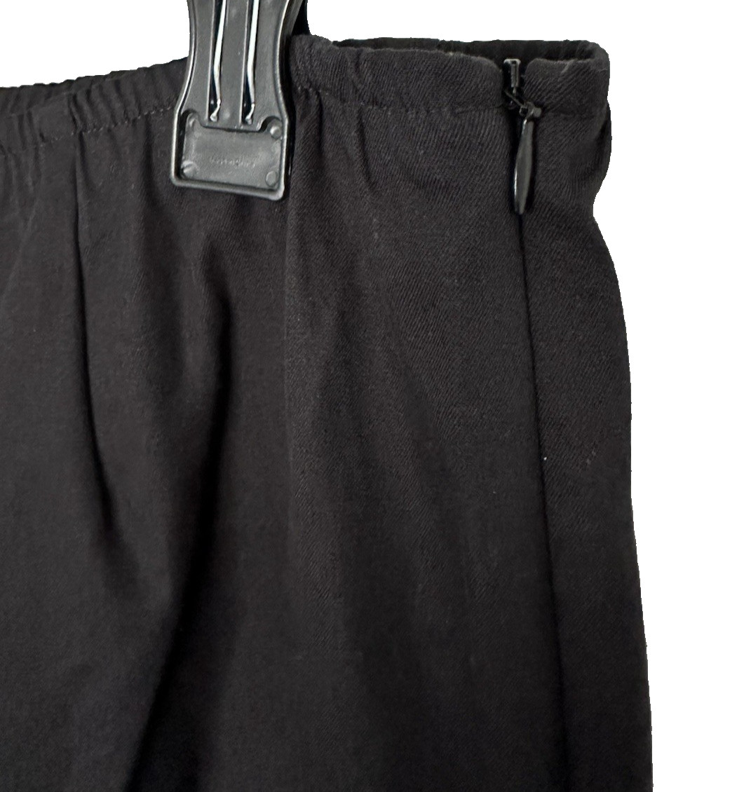 Eileen Fisher 2X Black Slim Ankle Pant Side Zip Organic Cotton Stretch Twill NWT