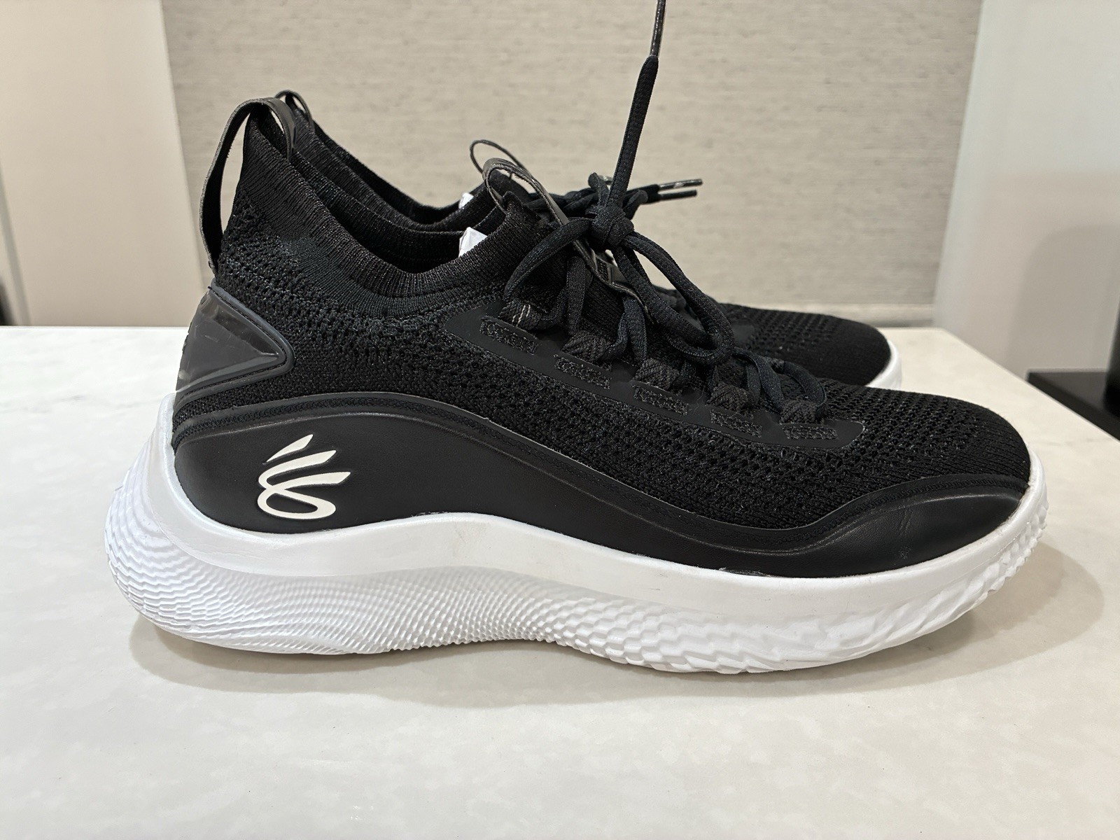 Under Armour Curry Flow 8 2021 Black White Size 11