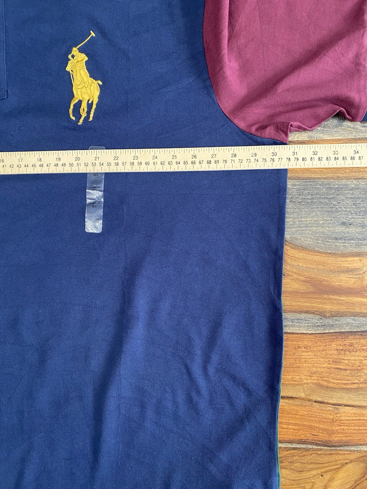 Ralph Lauren Colorblock Crest Mesh Shirt Big & Tall Men’s Size 3XLT