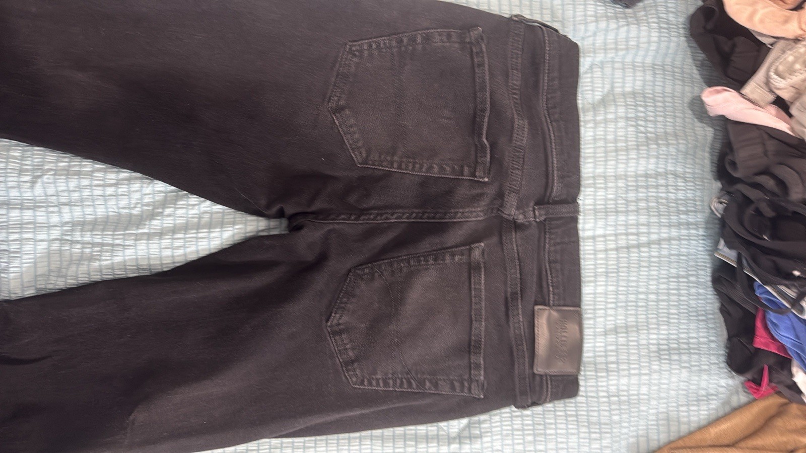 Hollister Men’s Black Skinny Jeans Size 34 Solid Denim Cotton Blend Regular