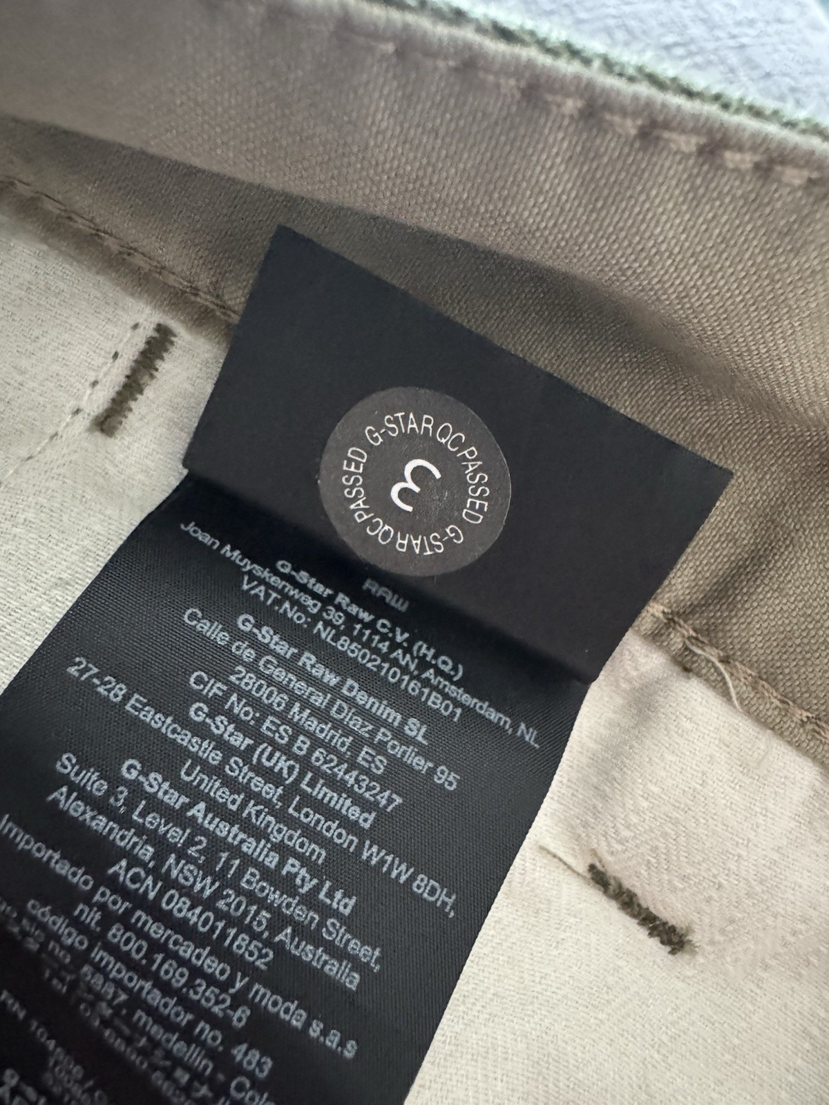 G-Star Raw Sage R-3N Carpenter Pants 30/34