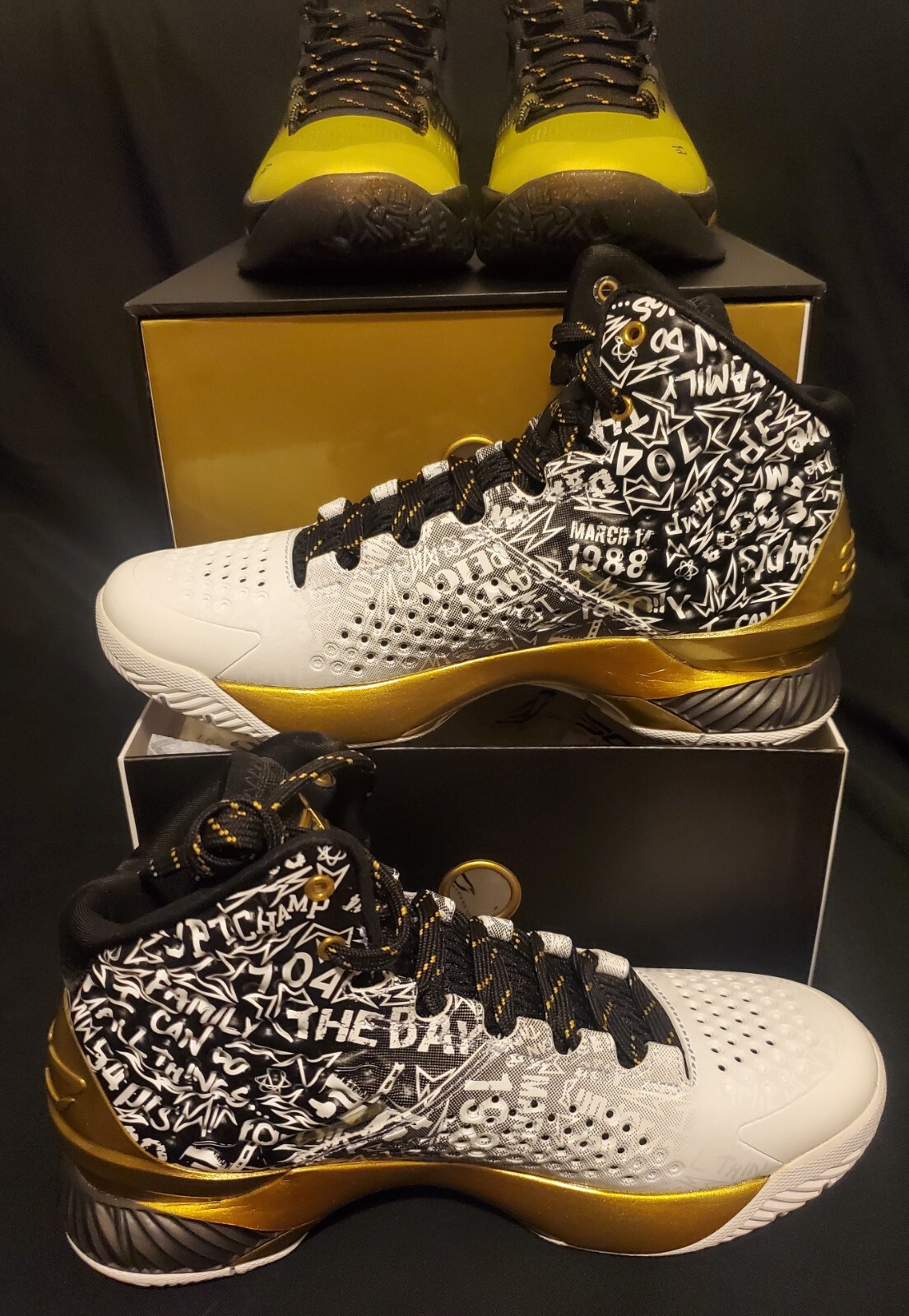 DS UNDER ARMOUR CURRY 30 B2B BACK 2 BACK MVP PACK SIZE 7 LIMITED BASKETBALL 2016