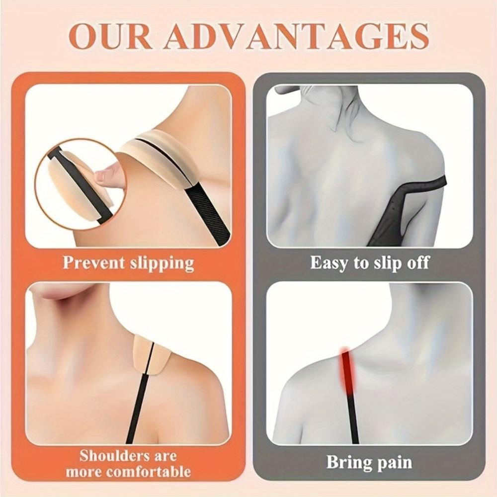 8PCS Silicone Bra Strap Cushions Holder Non-Slip Shoulder Protectors Pads 2025