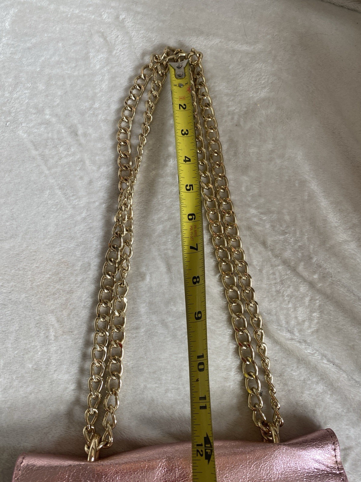 NWT Betsy Johnston Pink Gem-Embellished HORSESHOE Crossbody Bag with Chain Strap