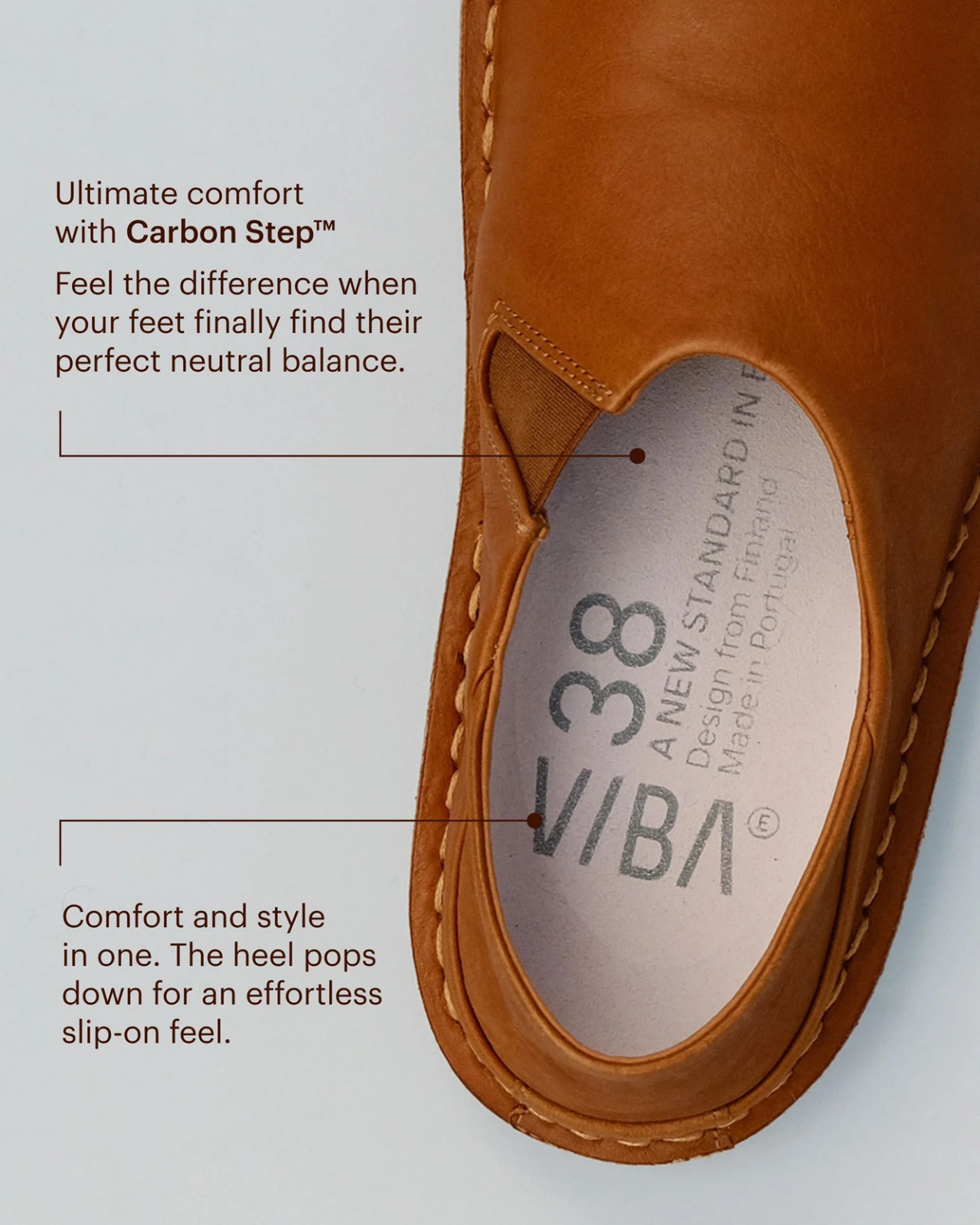 VIBAe Zuma Fawn Tan Slip On Loafer Mule EU Unisex sizes W6/36-M15/48 NEW