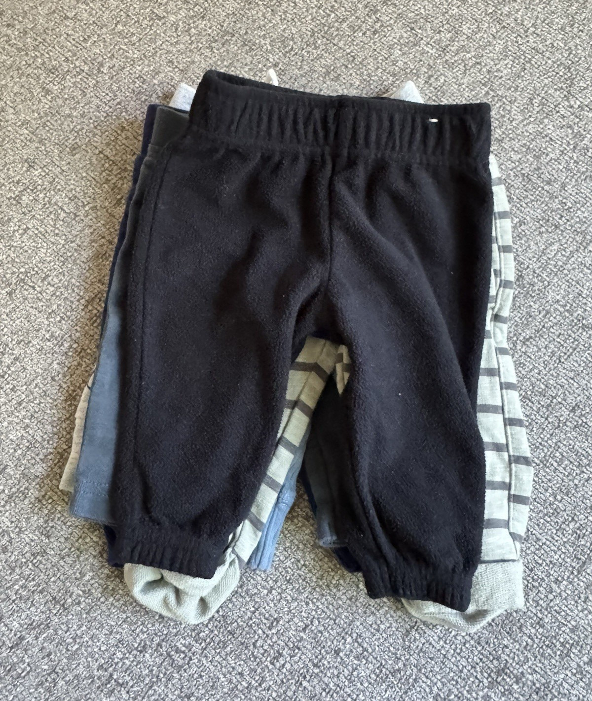 Baby Boy Pants Lot 3 Months 6 Pairs Cotton Striped Sports Multicolor