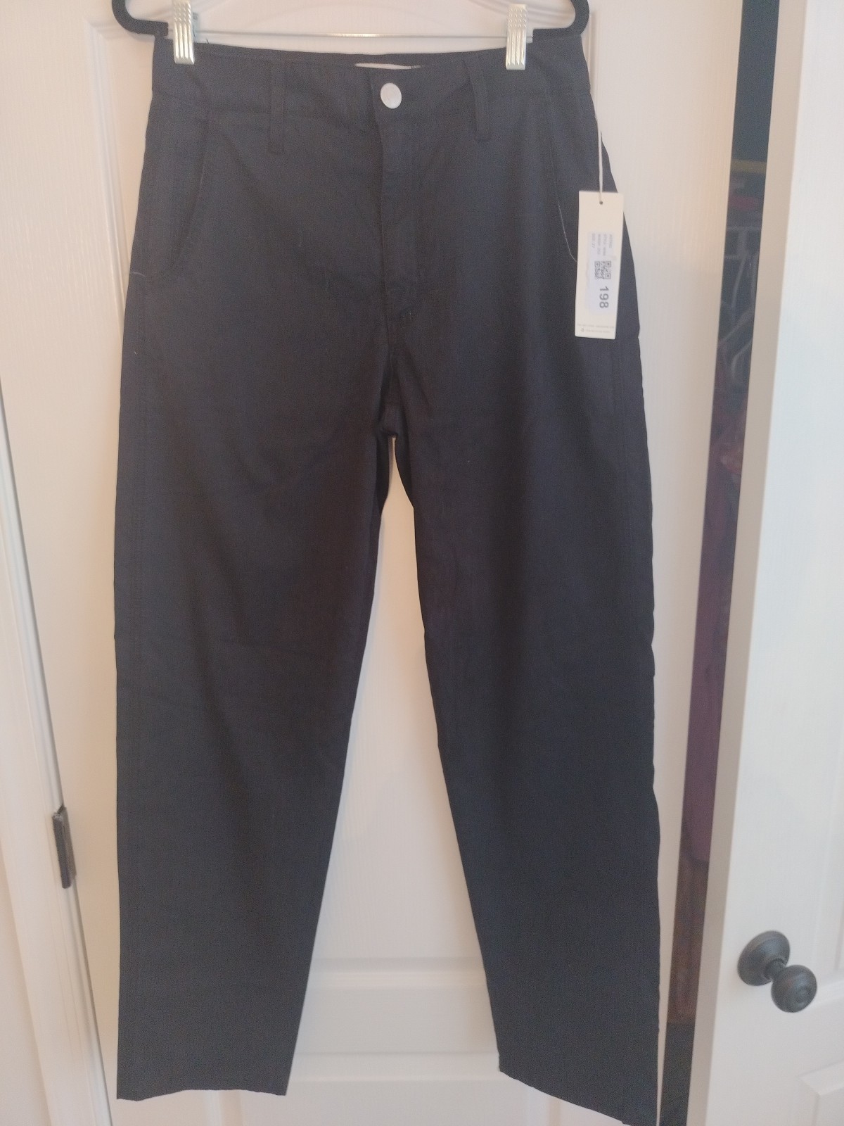 AMO High Rise Wide Leg Jean Black Size 27 BNWT