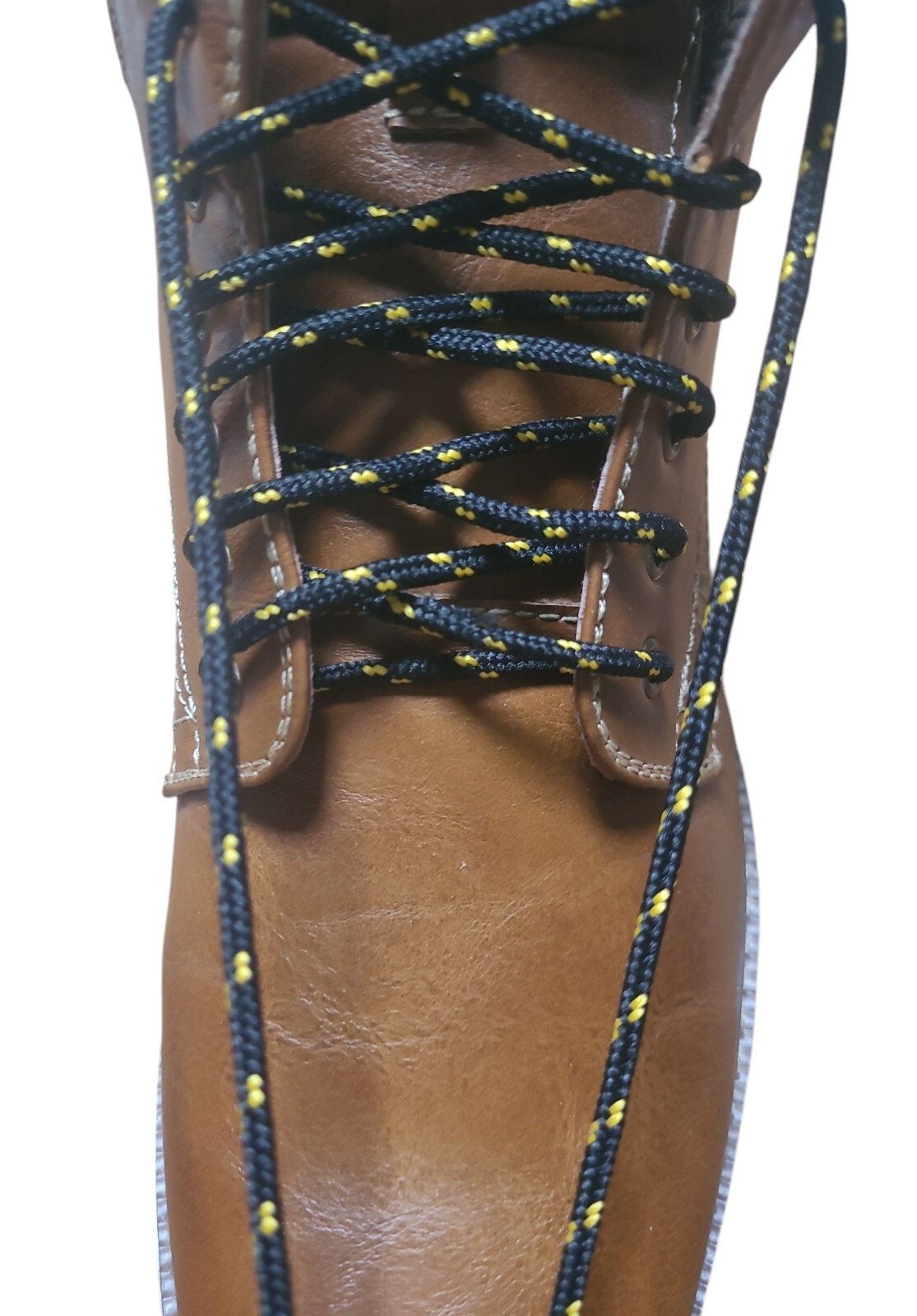 2 Pair Round 4mm thick Heavy Duty boot shoelaces shoestrings *NEW*