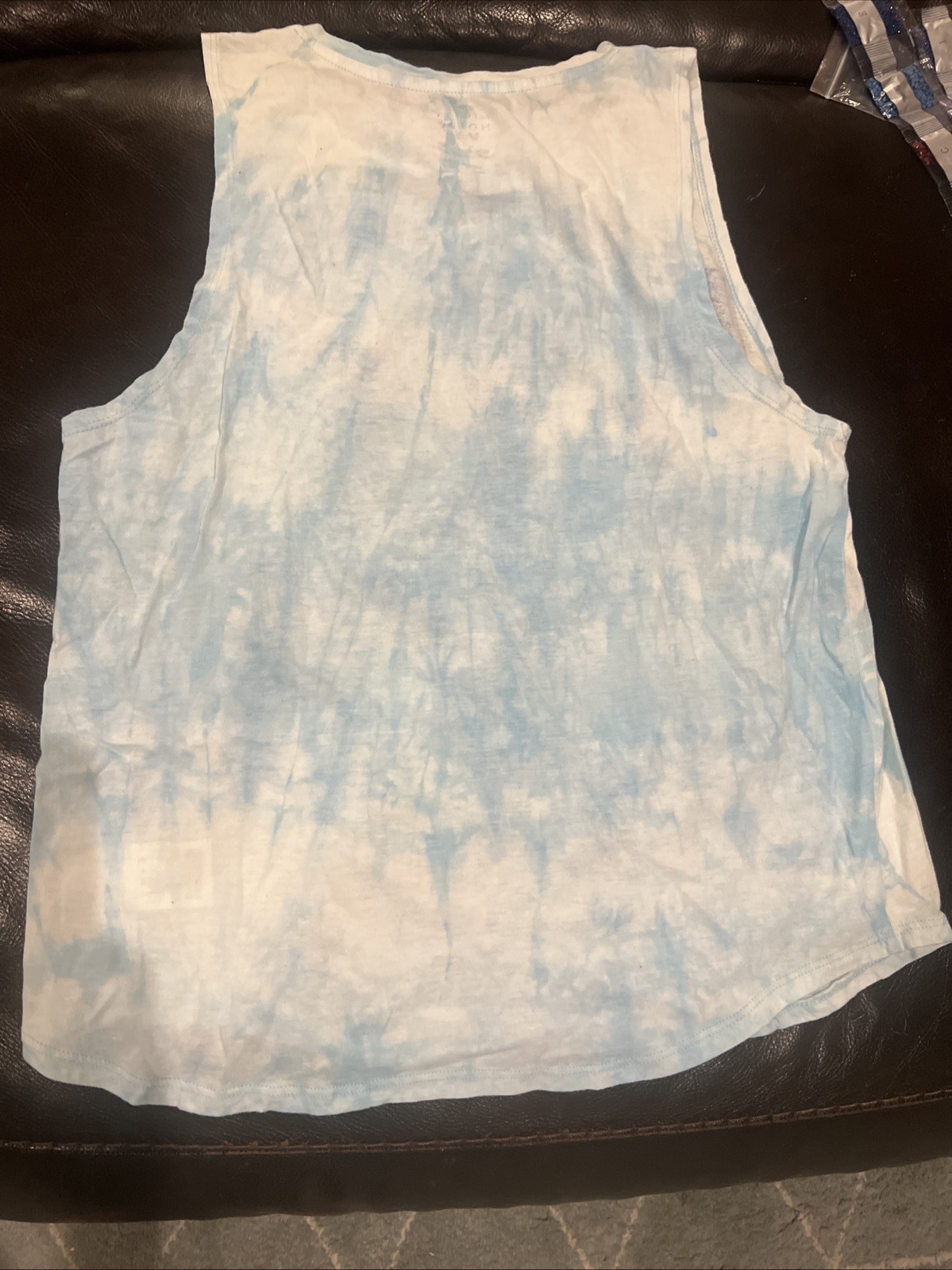 Disney Mickey Mouse Women’s Cotton Tie Dye Sleeveless Crew Neck Tank Top Size L