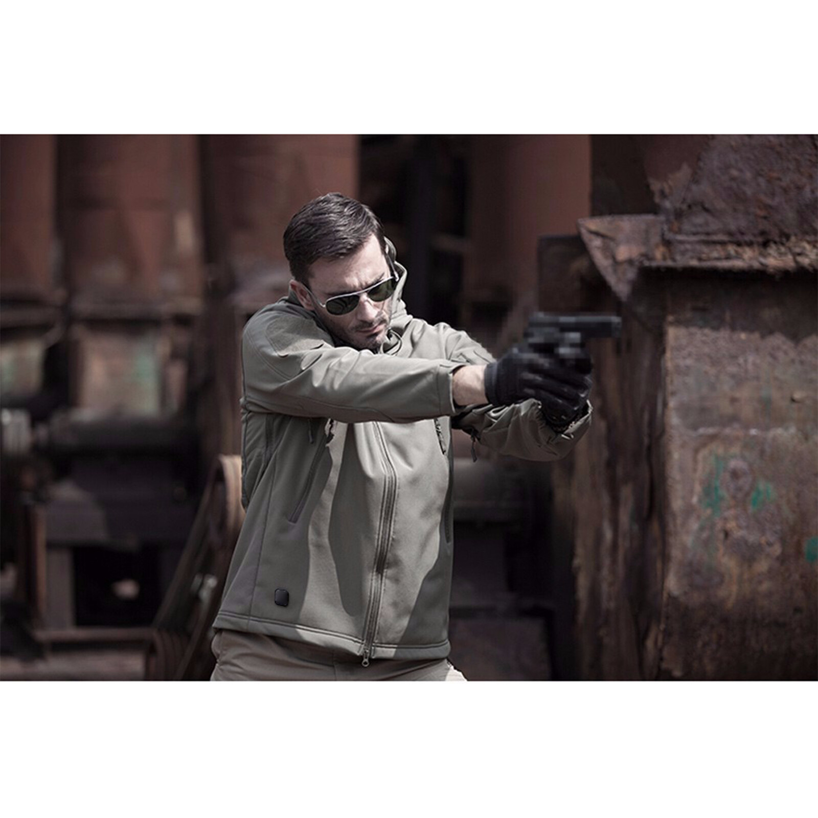 Tactical Jacket Mens Waterproof Military Coat Soft Shell Work Windbreaker Jacket