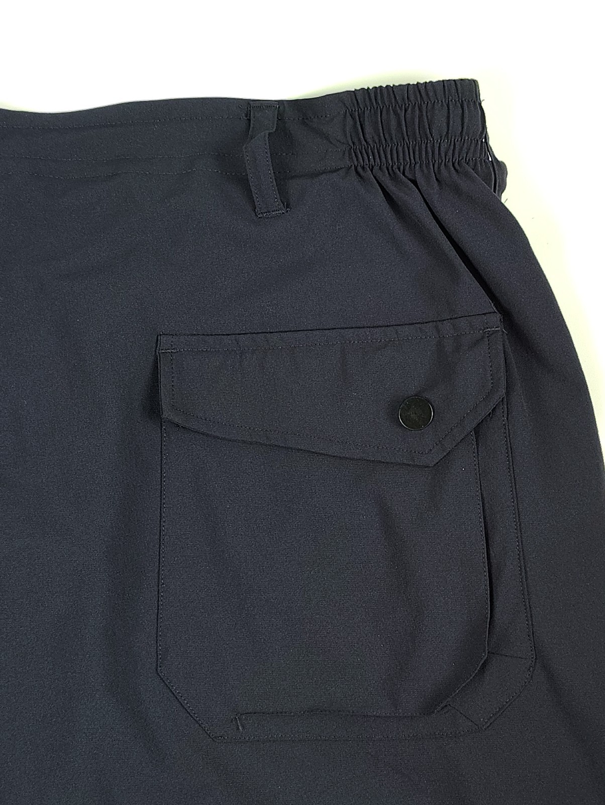 Paskho Sanctuary Travel Pants Snap Ankle Navy Blue Women XXL Side Elastic Waist