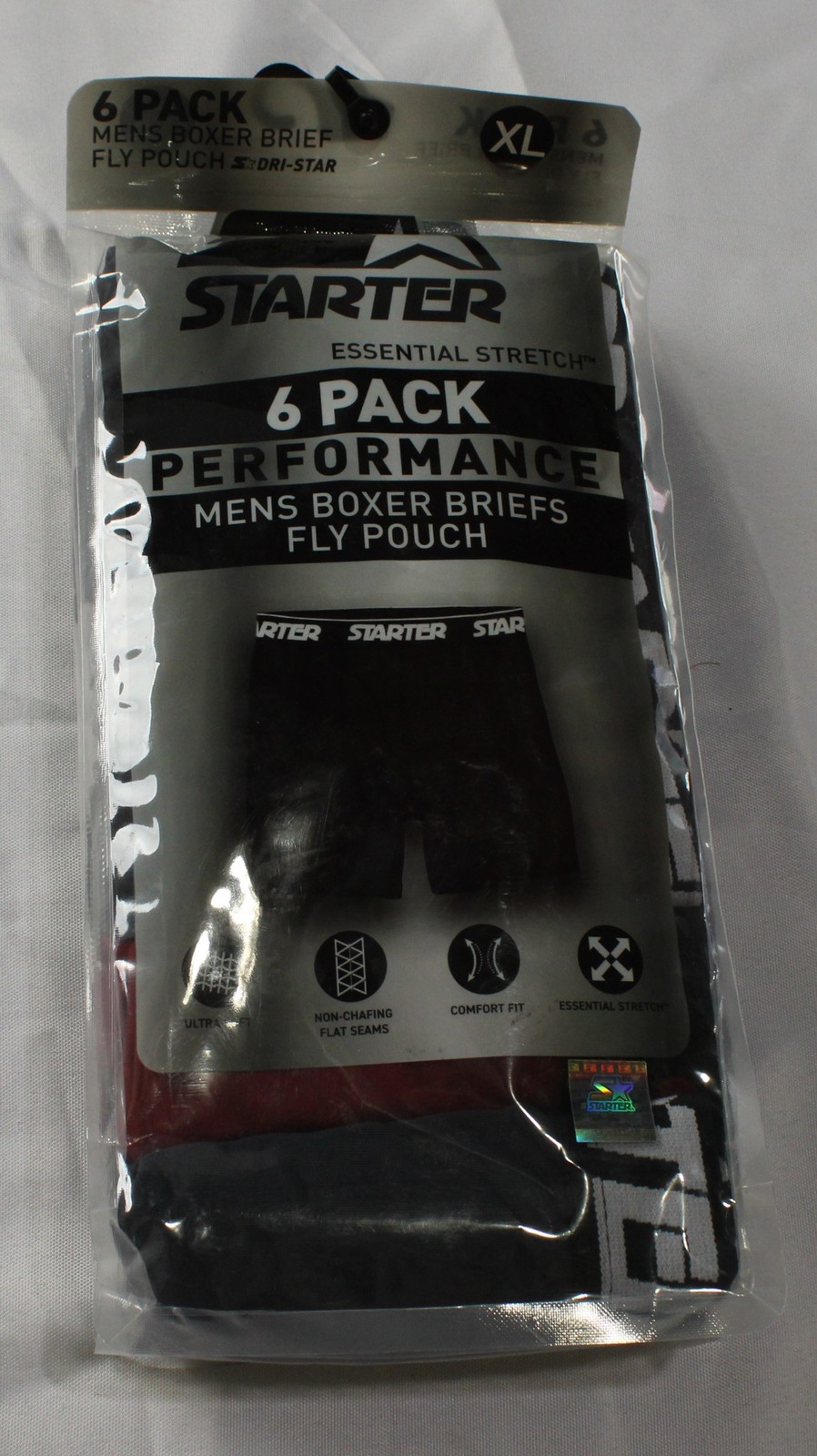 Starter Men’s 6-Pack Performance Boxer Briefs BL1 Multicolor Size XL NWT