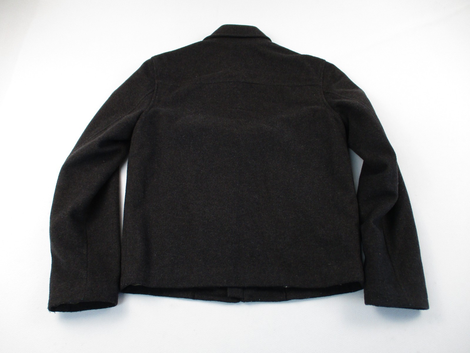 Banana Republic Jacket Mens Small Brown Old Money Zip Cropped Outdoor Wool Blend