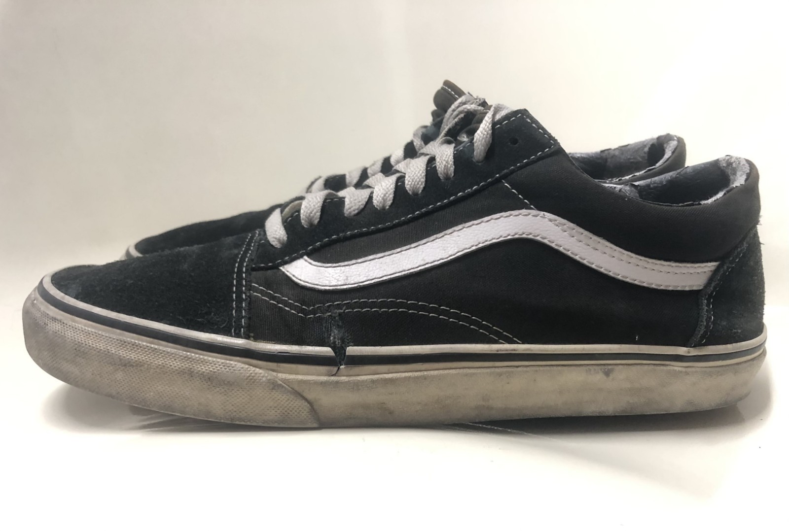 2017 VANS OLD SKOOL BLACK WHITE RED SUEDE CANVAS VN000D3HY28 Sneaker Men’s US 11