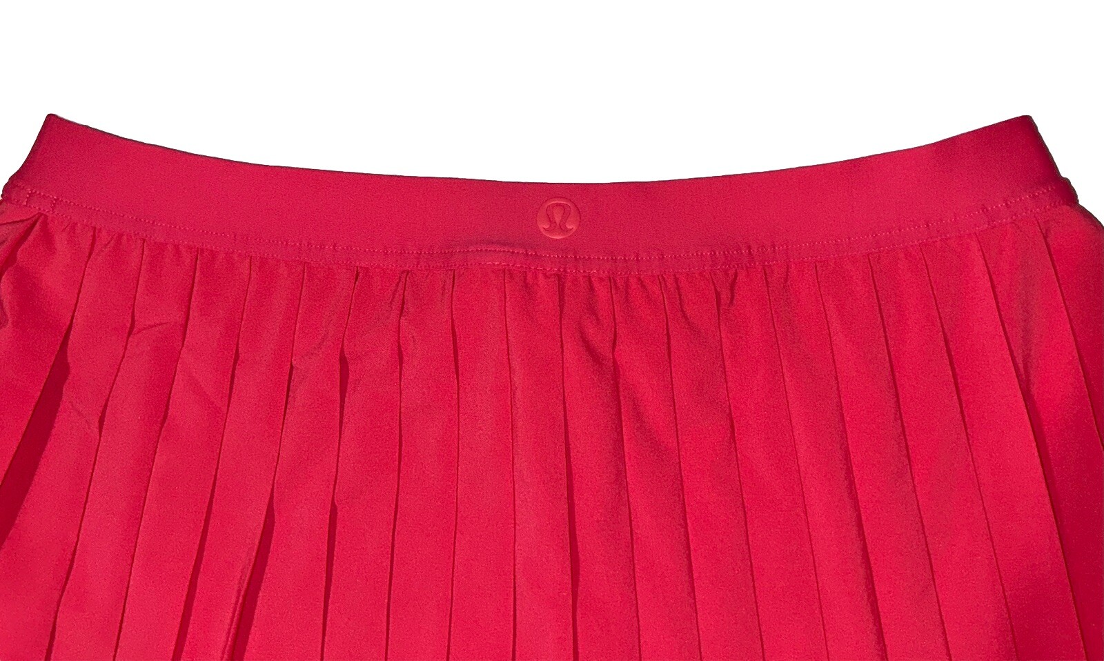 NWT💖LULULEMON💖SIZE 14💖PLEATED HIGH RISE TENNIS SKIRT💖GLAZED PINK💝3” LENGTH