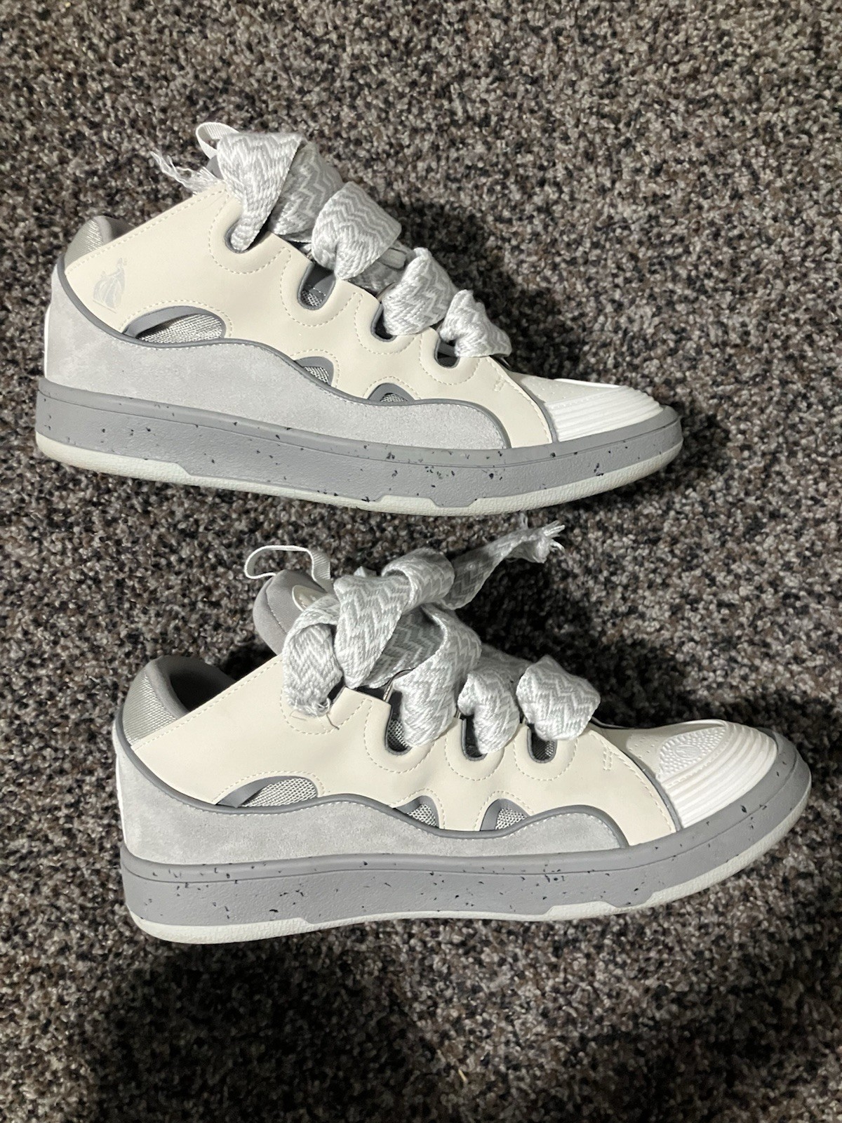 Lanvin Curb Sneaker Gray White