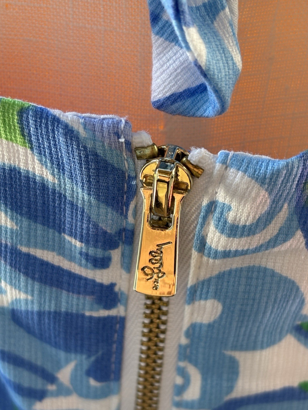 Lilly Pulitzer Shelli Stretch Dress Frenchie Blue Suns Out Dress Size 10