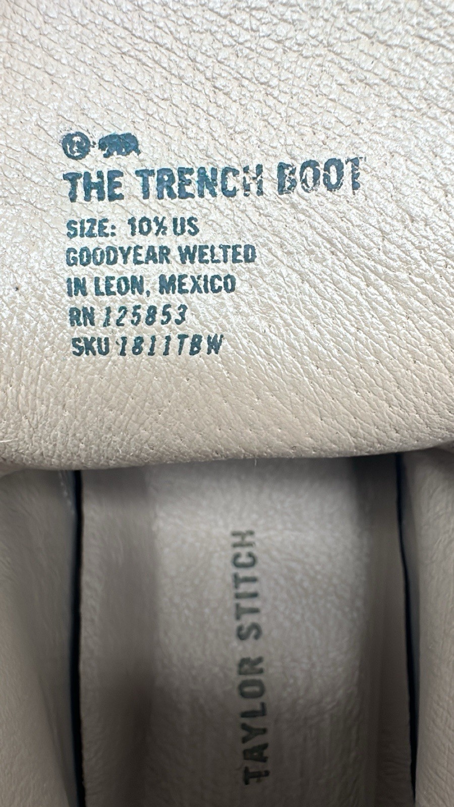 Taylor Stitch Trench Boot in Whiskey Leather Men’s Sz 10.5 D Limited Edition NEW