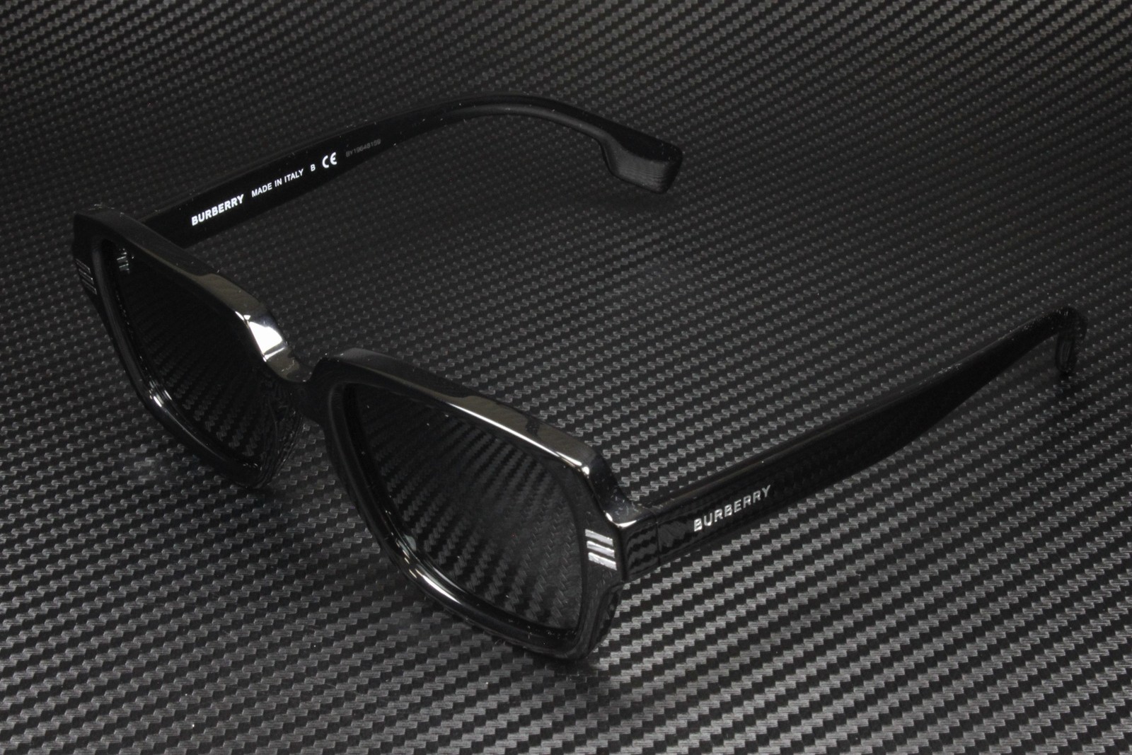 BURBERRY Eldon BE4349 300187 Black Dark Grey 51 mm Men’s Sunglasses