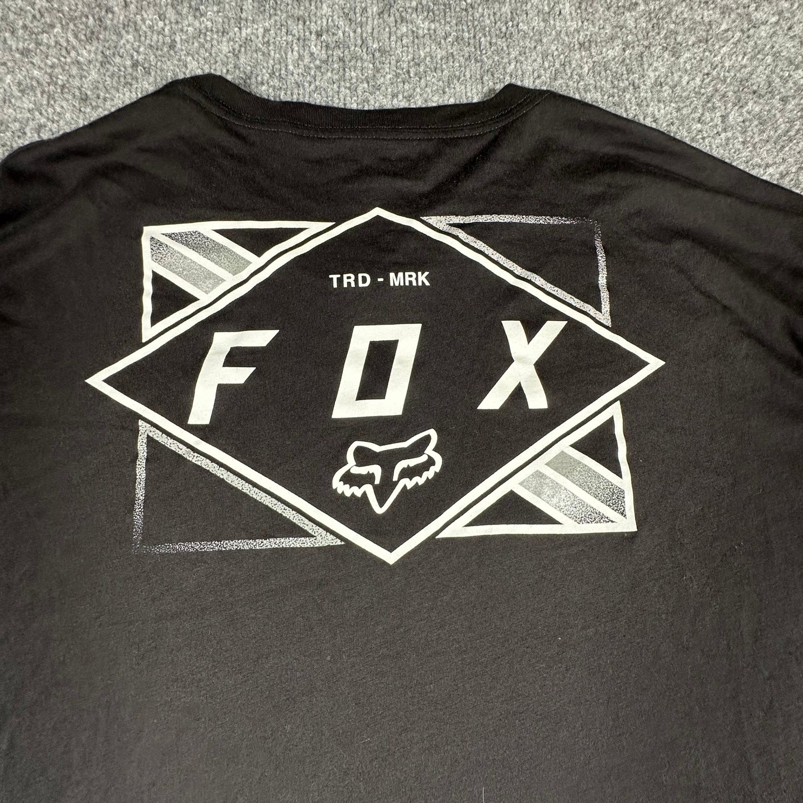Fox Racing T-shirt Mens Size XXL Black Tech Graphic Logo Short Sleeve Tee