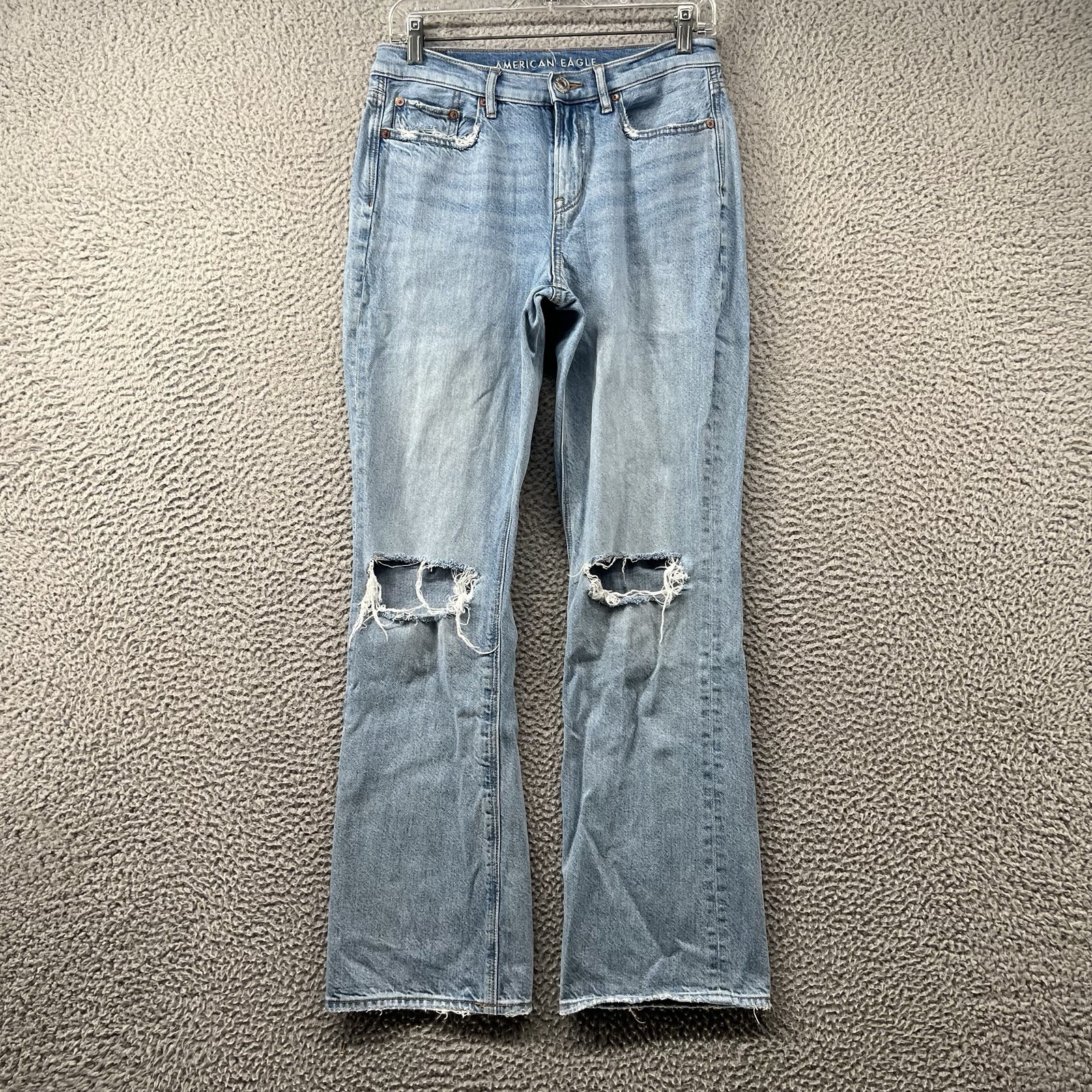 American Eagle 90s Bootcut Jeans Womens 4 Regular Blue Denim Pants Medium Flex