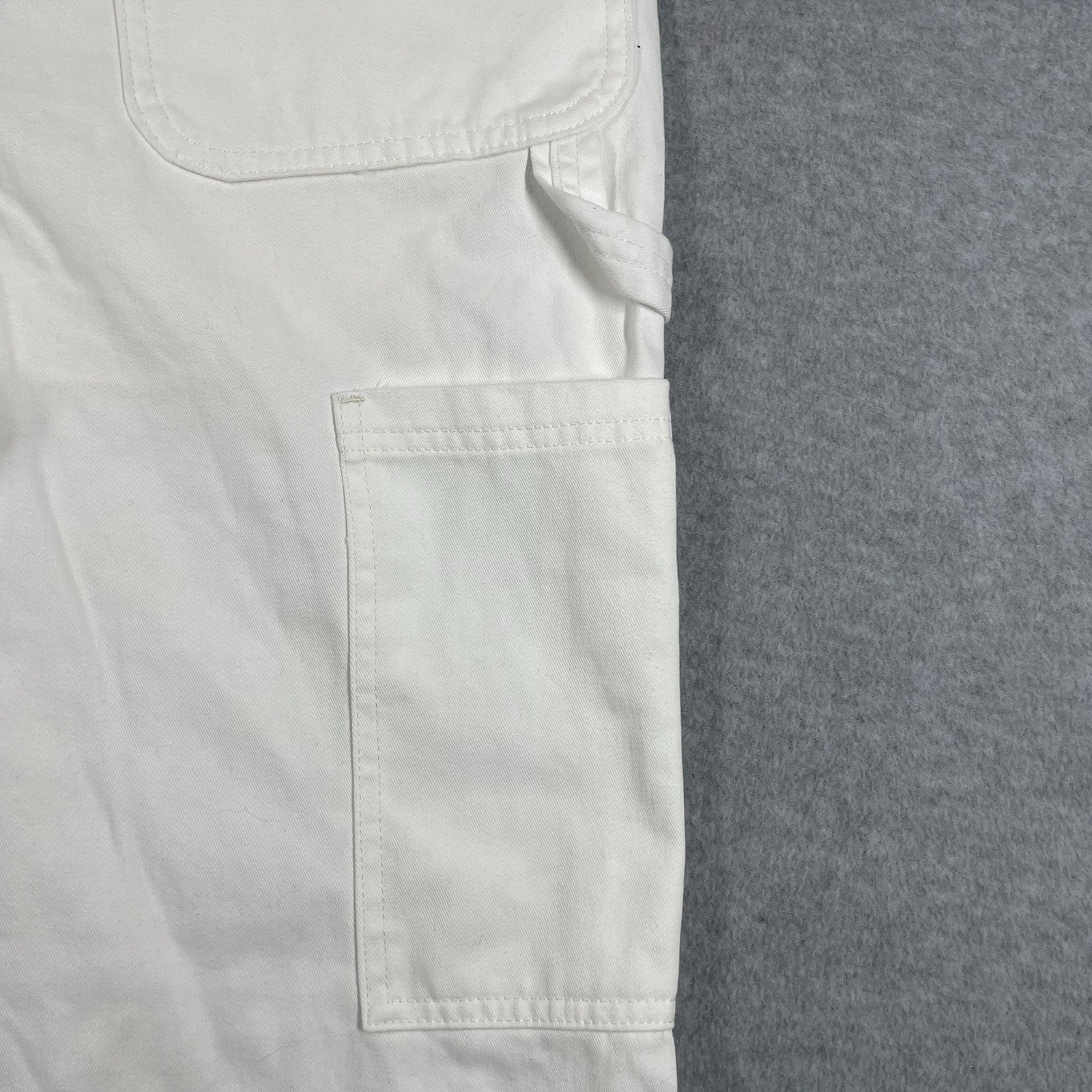 Wrangler Carpenter loop painter Jeans Men’s (fits 37×33) white straight solid