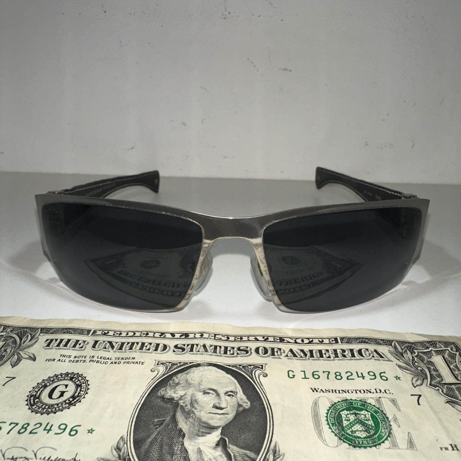 Rare Chrome Hearts Taint Classic Black & Leather Sunglasses Made In Japan