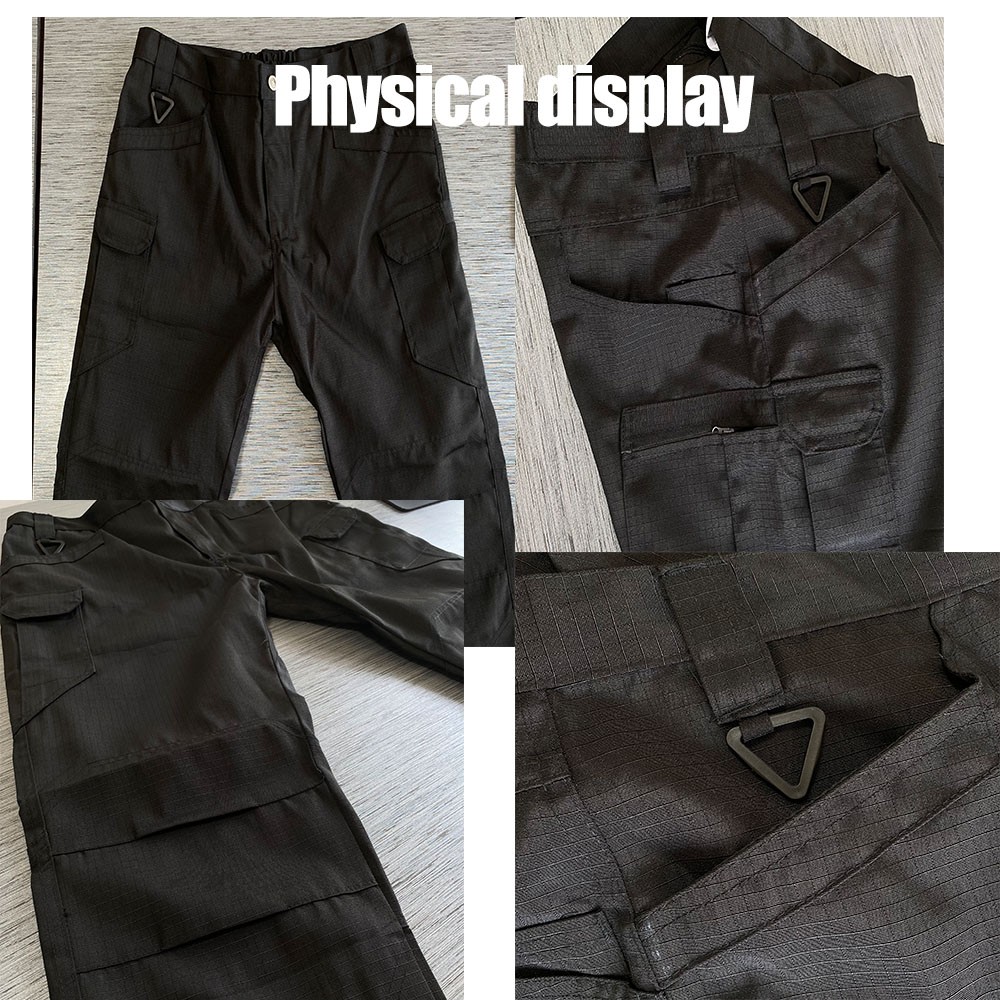 Mens Cargo Pants Tactical Waterproof Work Hiking Combat Outdoor Trousers Pants