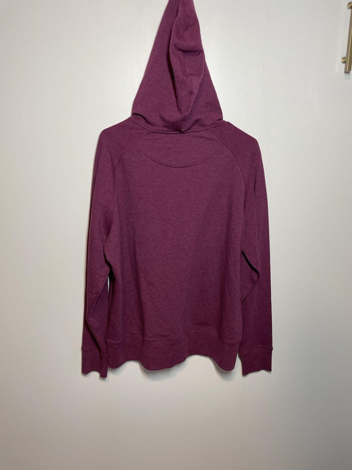 Eddie Bauer Purple Solid Full Zip Hooded Hoodie w/ Pockets (Womens XL)