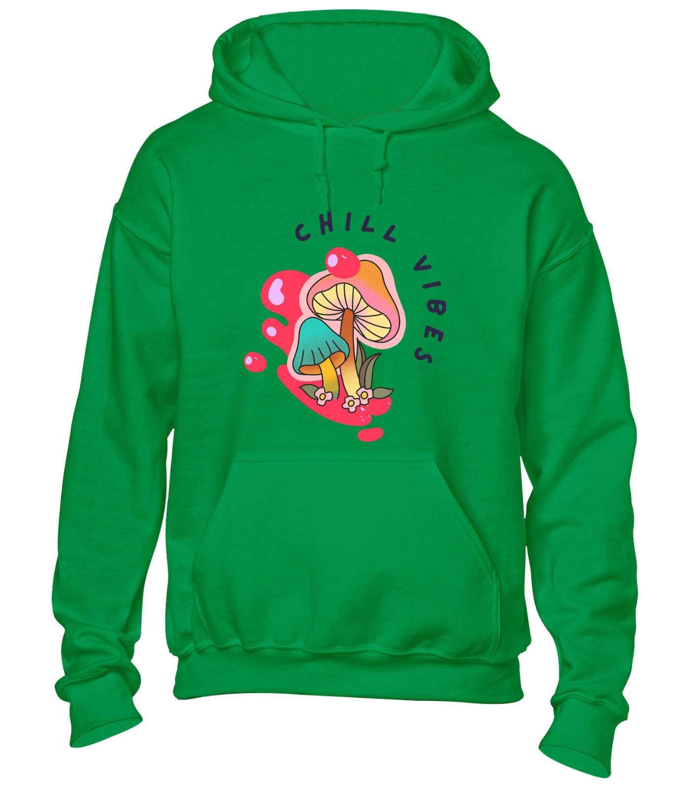 CHILL VIBES HOODY HOODIE FUNNY SUMMER HOLIDAY CLOTHING CASUAL NICE TOP