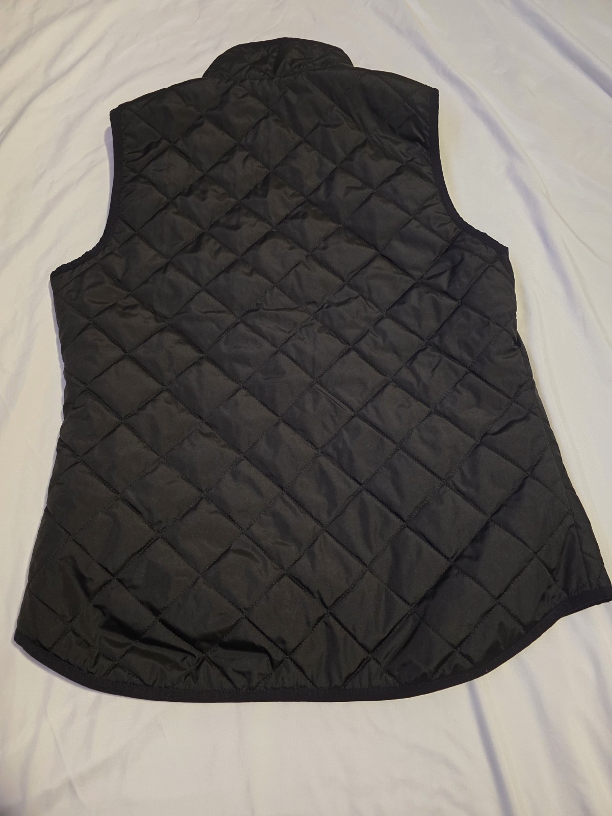 Old Navy Women’s Quilted Zip Front Sleeveless Vest Black Size M Mid-Length