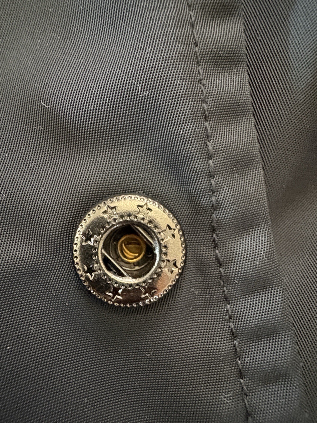 4our SZNS Black Men’s Lightweight Jacket with Skeleton Detail Msz Button-Up
