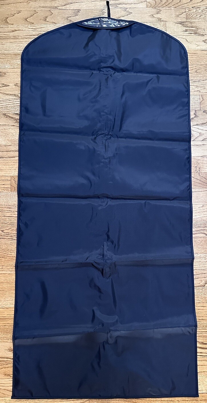 CHANEL 100% Authentic Black Nylon Travel Garment Bag (53 x 24) Dresses/Coats NEW