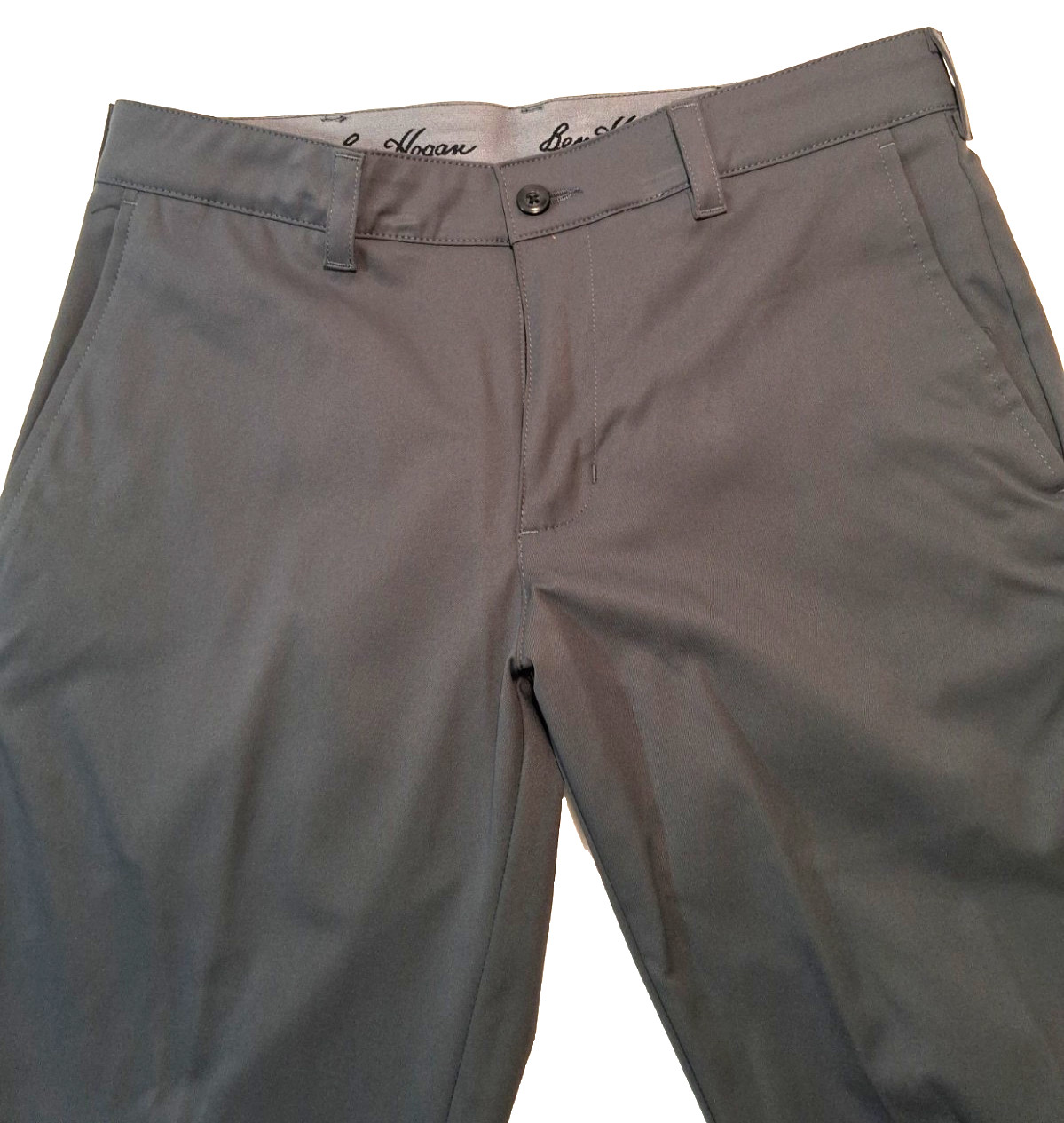 Ben Hogan Mens Performance Pants Stretch Fabric Size 36×32 Grey Asphalt Gray New